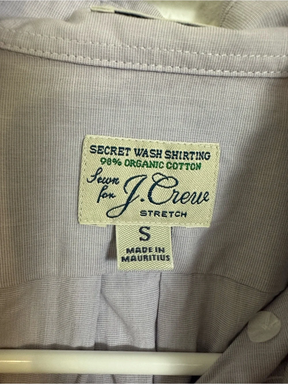 J.Crew Men's Slim Stretch Secret Wash Organic Cotton Shirt